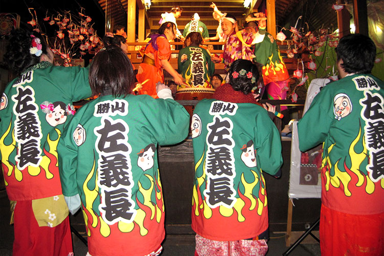 制作例　フルオーダーはっぴＬサイズ、Ｍサイズ、帆布