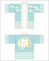 ライブ・応援のはっぴデザイン04（フルオーダーコース）