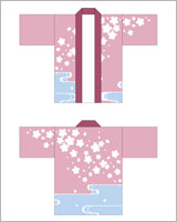 お祭り・行事のはっぴデザイン05（フルオーダーコース）