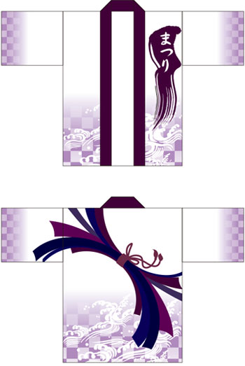 お祭り・行事はっぴデザインサンプル08