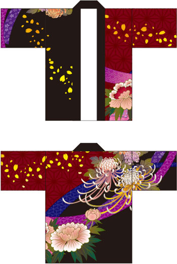 お祭り・行事はっぴデザインサンプル17