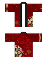 お祭り・行事のはっぴデザイン18（フルオーダーコース）