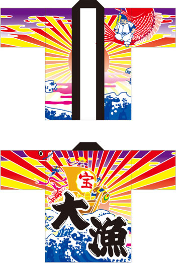 お祭り・行事はっぴデザインサンプル19