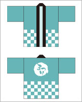 お祭り・行事のはっぴデザイン01（定番はっぴコース）