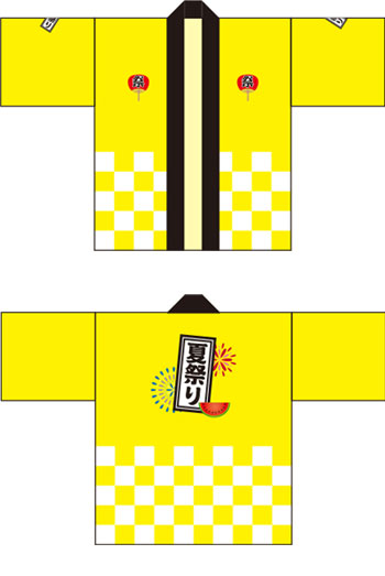 お祭り・行事はっぴデザインサンプル02