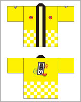 お祭り・行事のはっぴデザイン02（定番はっぴコース）