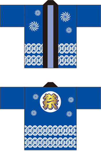 お祭り・行事はっぴデザインサンプル09