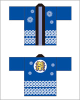 お祭り・行事のはっぴデザイン09（定番はっぴコース）