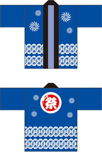 お祭り・行事はっぴデザインサンプル10