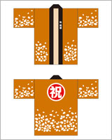 お祭り・行事のはっぴデザイン12（定番はっぴコース）