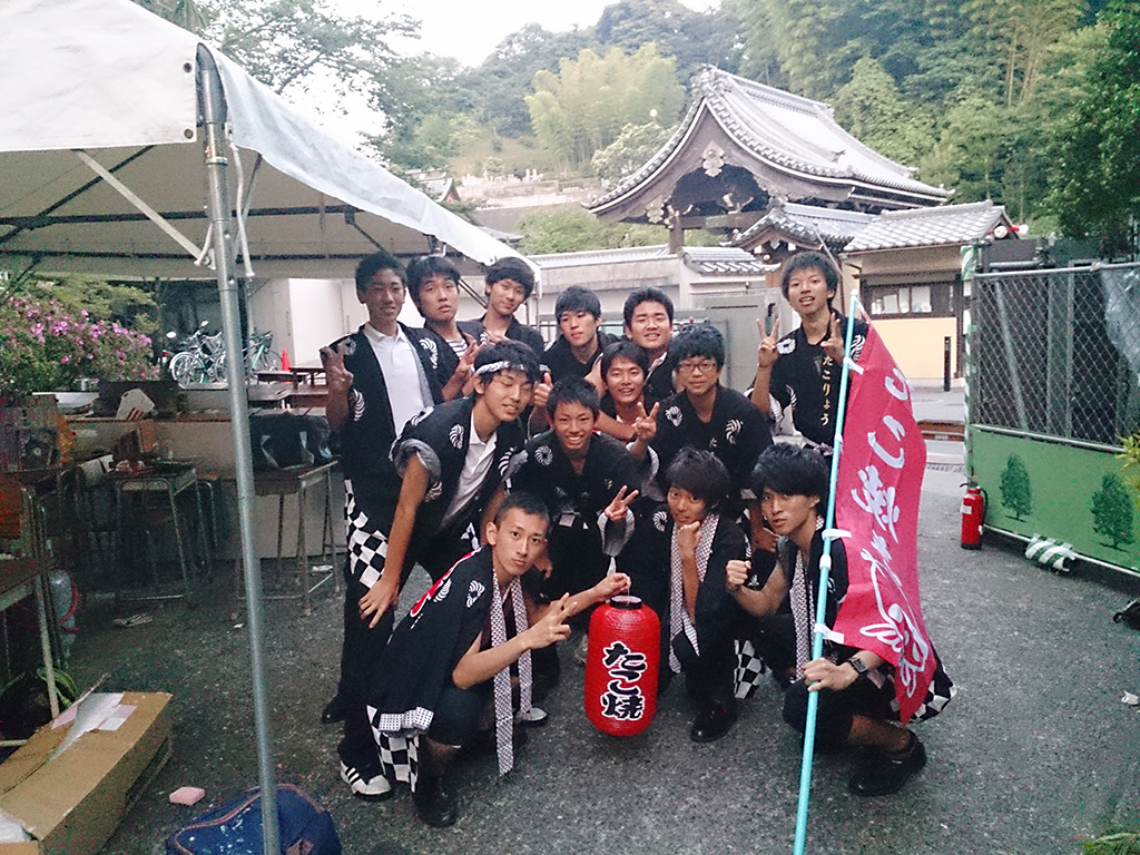 制作例　祭柄はっぴ【黒】フリーサイズ