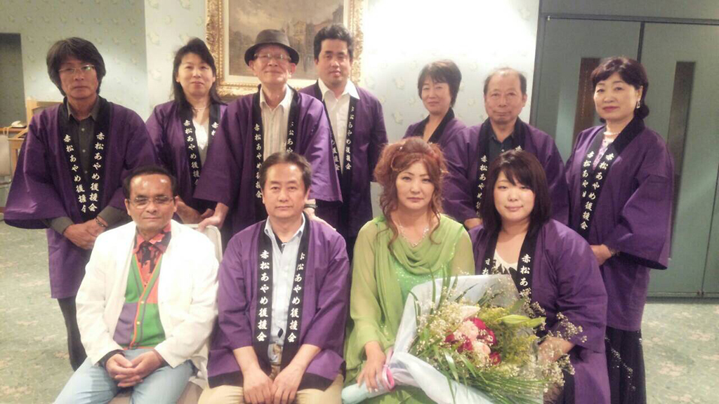 制作例　無地はっぴ【パープル】フリーサイズ