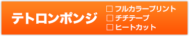 テトロンポンジ・フルカラープリント・チチテープ・ヒートカット