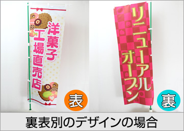 遮光スウェード（裏表同じデザイン）の場合