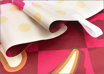 遮光スウェード生地の表面拡大画像