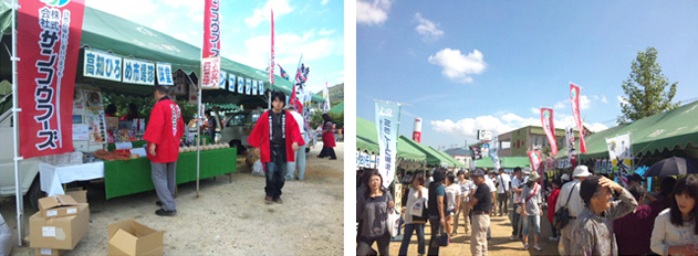 のぼりも半被も大好評でした。(杉本 文江さま)