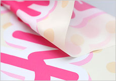 テトロンポンジ生地の裏側は透けている状態の画像