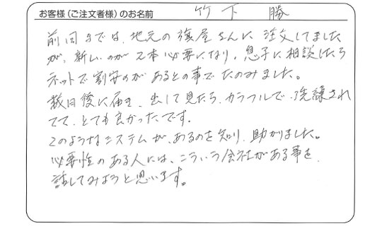 カラフルで洗練されていて、とても良かったです。