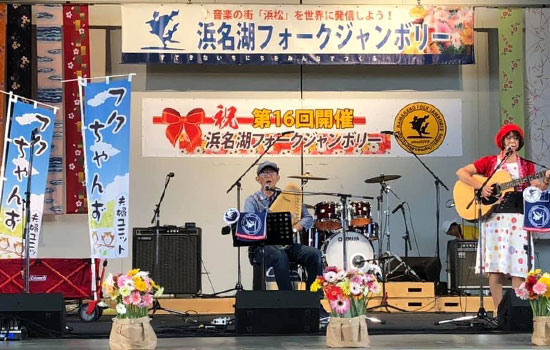 のぼり旗の存在感は抜群です。　福島 康朗さま