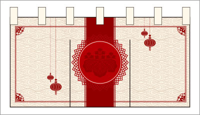 中華02【家紋のれん】