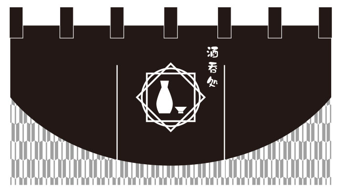 居酒屋のれんデザインサンプル01