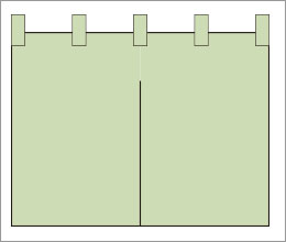仕切りのれん03【無地のれん】