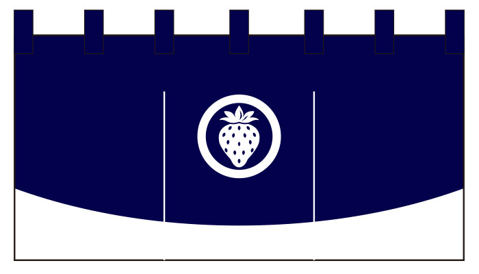 洋菓子のれんデザインサンプル01