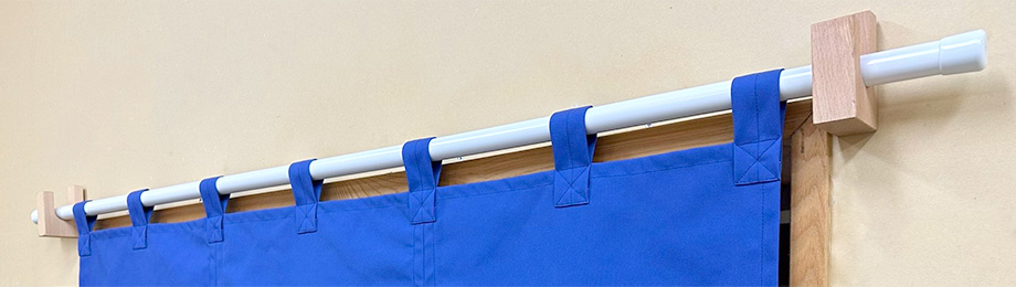 のれん用ポールも用意しております