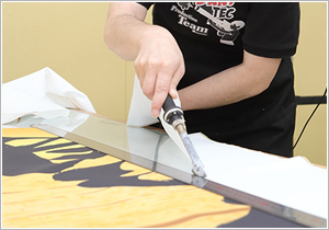 お客様のデザインデータから印刷用の出力データに変換