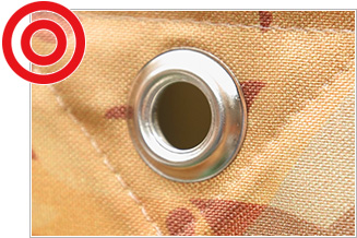 当店の真鍮ハトメ