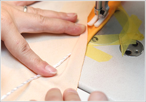 ロープ折込縫製