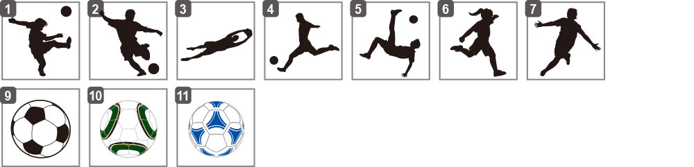 イラストサンプル サッカー