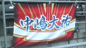 その他チーム、応援横断幕