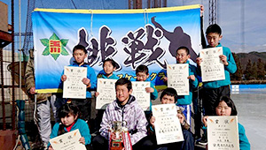 ウィンタースポーツ横断幕