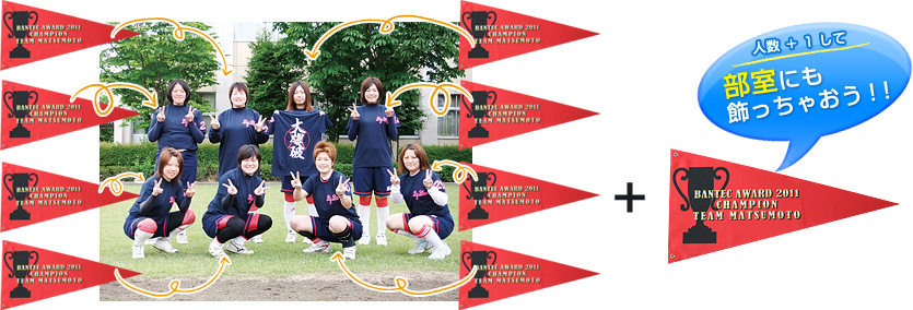 チーム人数プラス1して部室にも飾っちゃおう！！