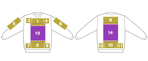 シルクプリントのプリント可能範囲