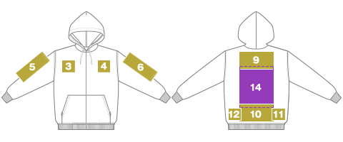 シルクプリントのプリント可能範囲