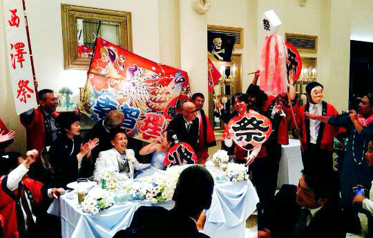 「無事大漁旗届き、結婚式まで間に合いました。」小林 正春さま