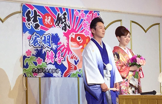 「結婚式に来た招待客から、とても大好評でした。」<br />山口 裕美さま