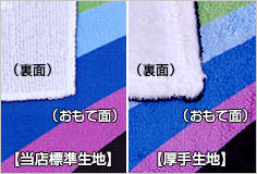 プリントは表面のみ、裏面は白無地